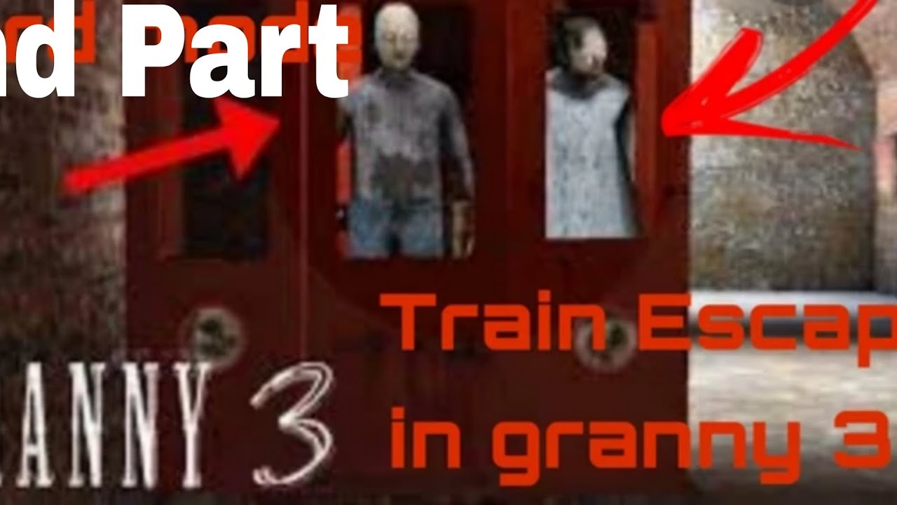 Granny 3 Escape Train 😱🤣 #granny3#eascape#train