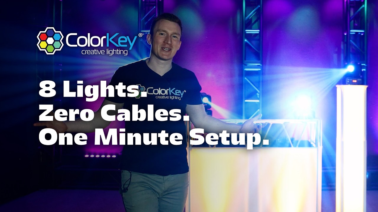 Fully Wireless Mobile DJ Light Show — Ready in 60 Seconds