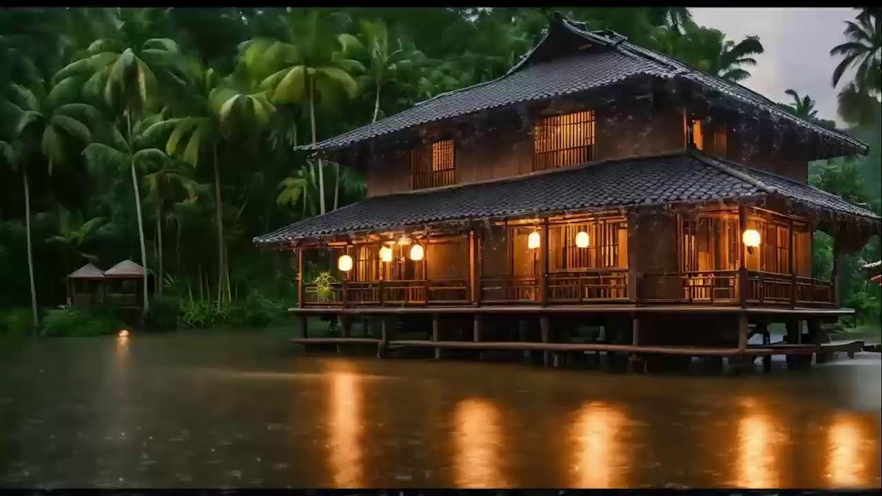 The soothing sound of rain reduces stress and improves overall well-being