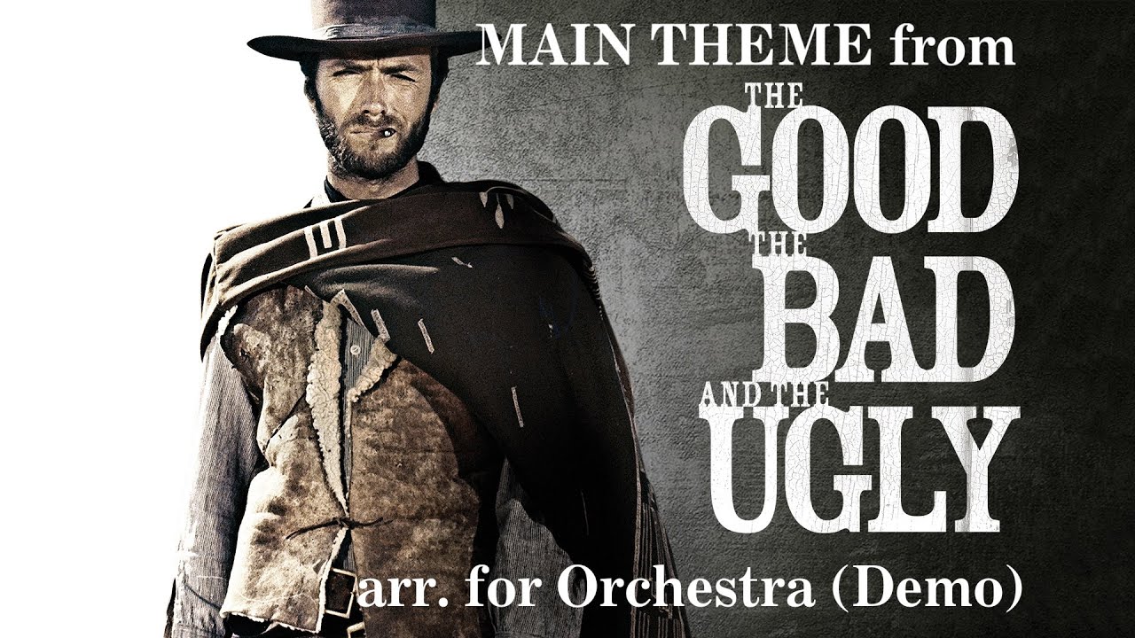 THE GOOD, THE BAD AND THE UGLY THEME (MORRICONE arranged by Paul Campbell) SCROLLING SCORE DEMO