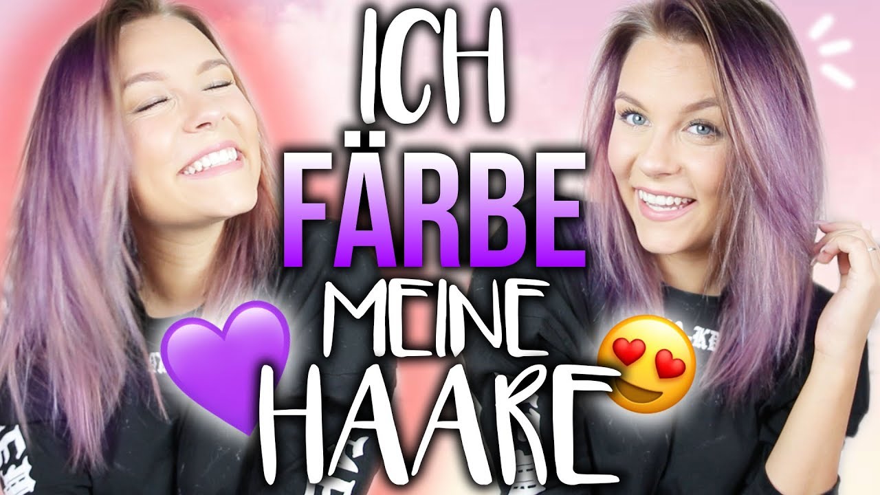 Ich färbe meine HAARE wieder LILA 😍 💜 | Dagi Bee