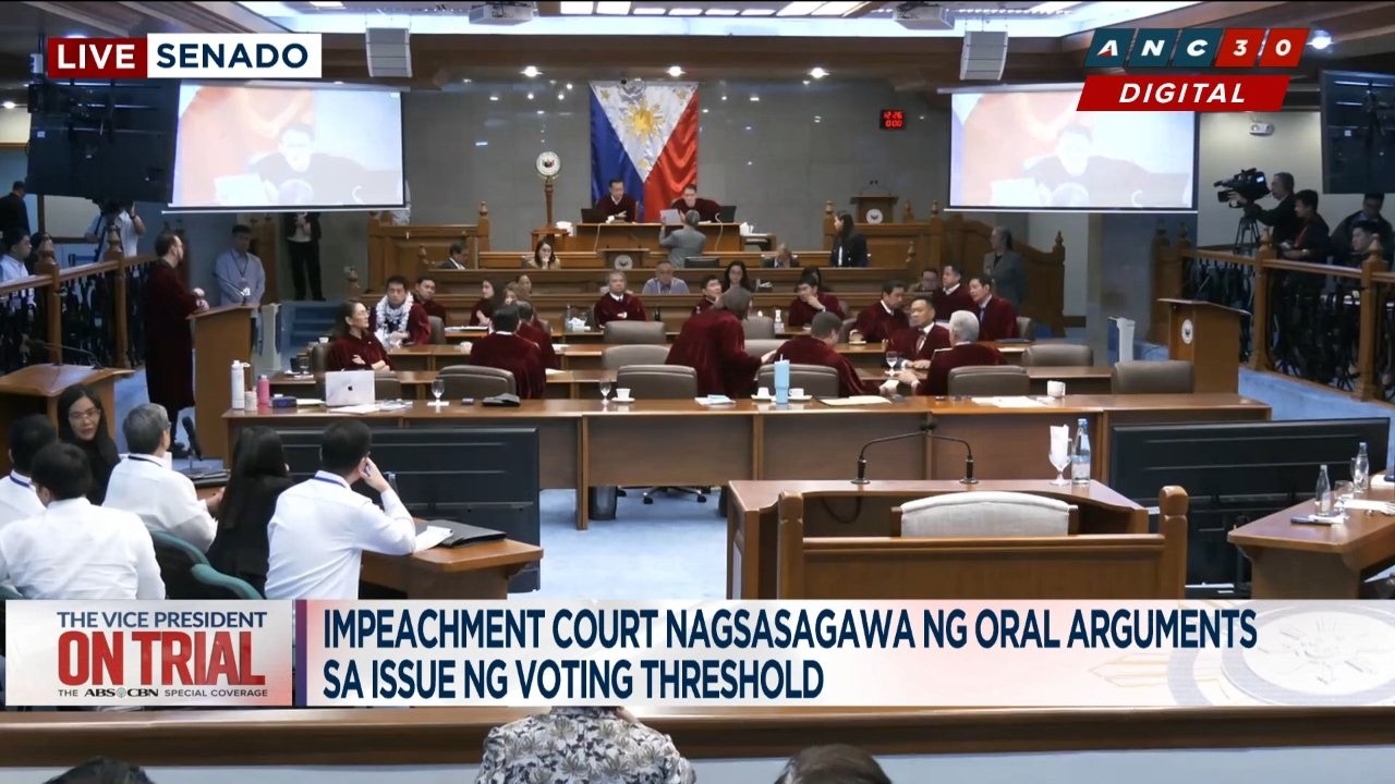 WATCH: Voting 13-6-1, senator-judges agree to rule on threshold issue | ANC