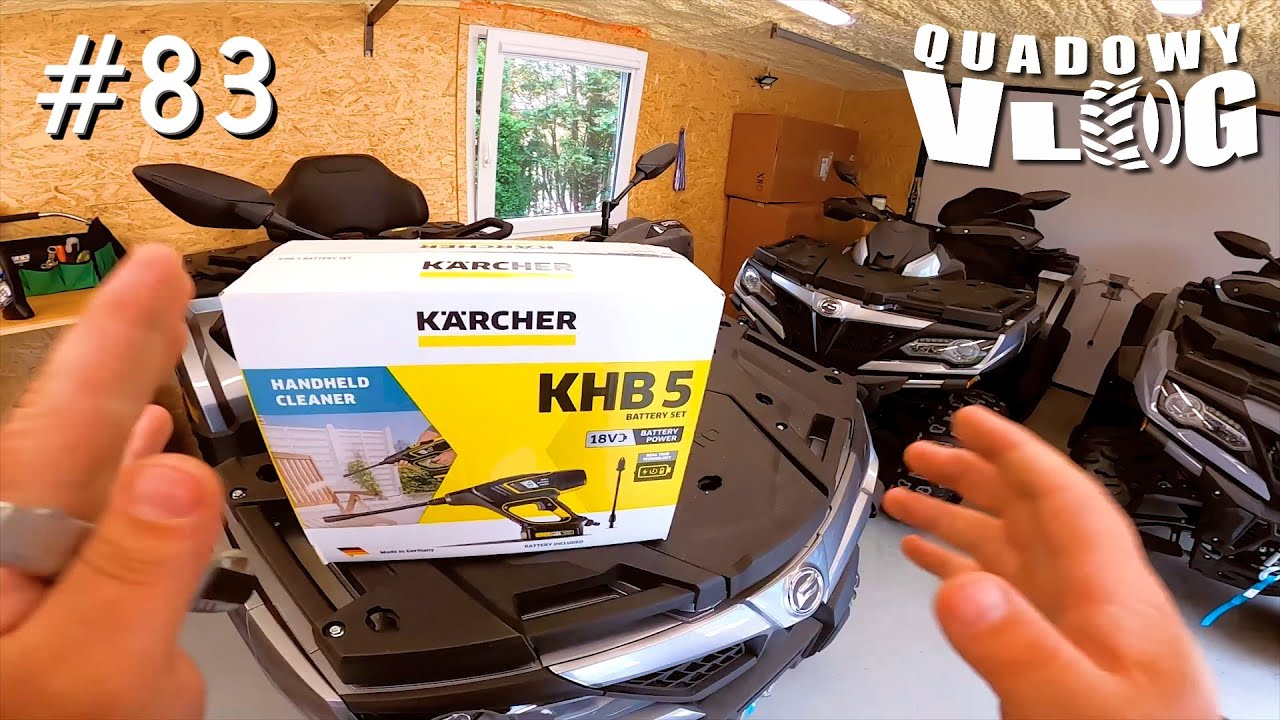 #83 - Co to Oni wymyślili 🤣 KARCHER KHB 5, czyli myjka ciśnieniowa na baterie⁉ (quad vlog cf moto)