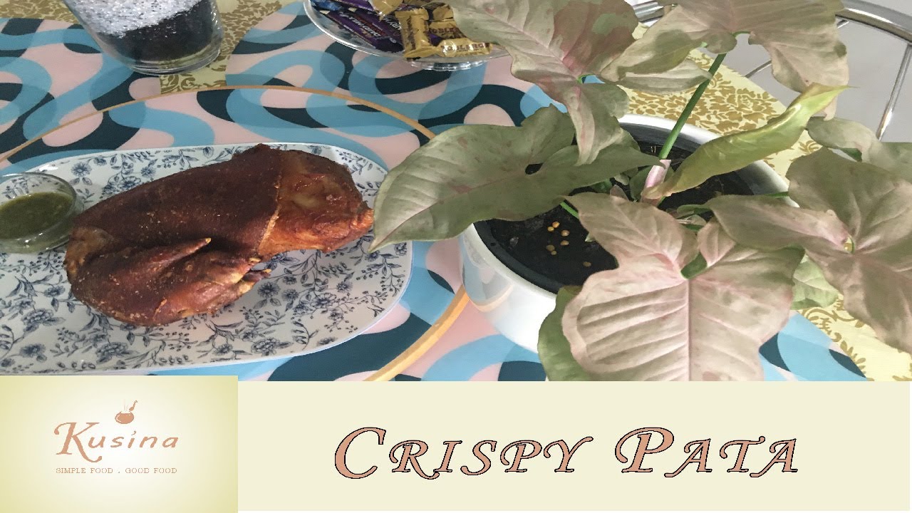 Crispy pata|| Beside is my Syngonium (pink spot)How much does it cost?