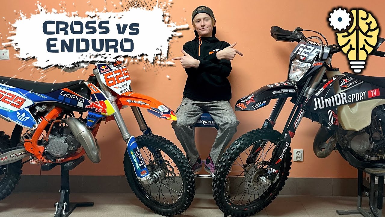 Wiedziałeś że to dwa zupełnie różne motocykle? Enduro vs cross różnice