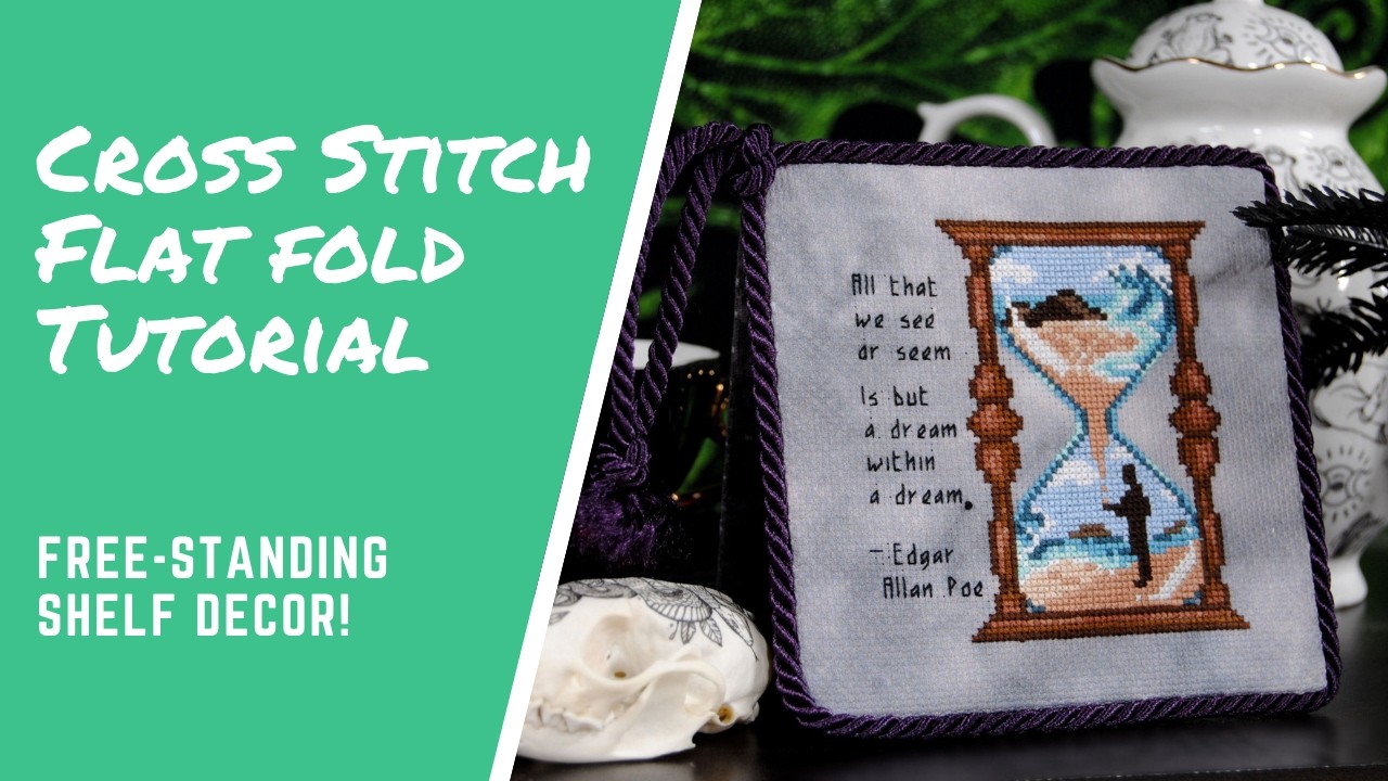 Cross Stitch Flatfold Tutorial (Hand sewing edition)
