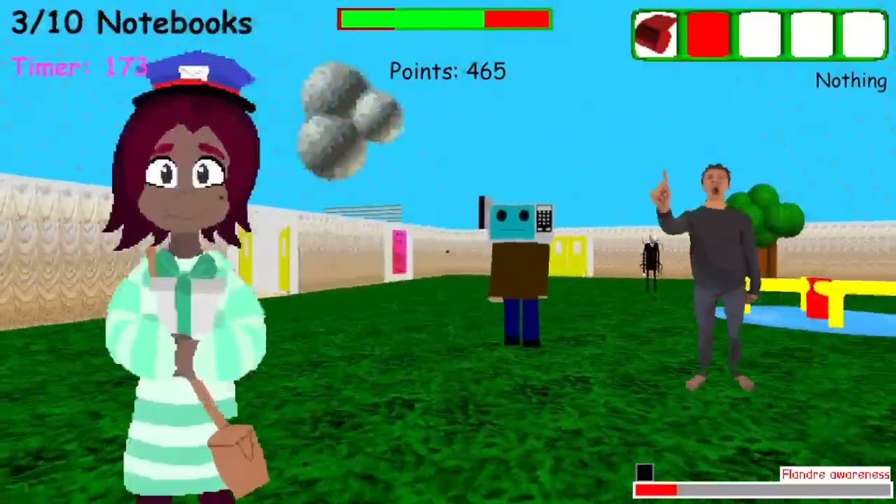 BBRMS 3 the future school Baldi's Basics gameplay