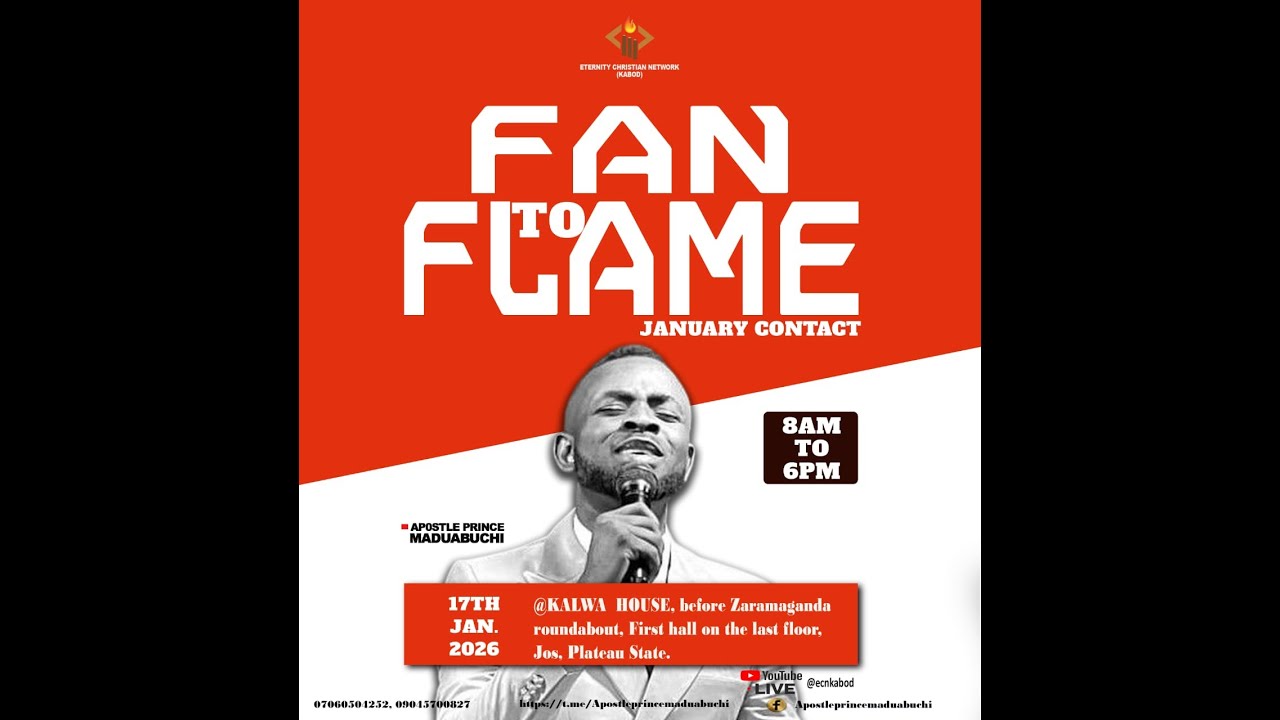 FAN TO FLAME (JAN. CONTACT) || 50 DAYS OF PENTECOST || APOSTLE PRINCE MADUABUCHI || 17TH JAN, 2026
