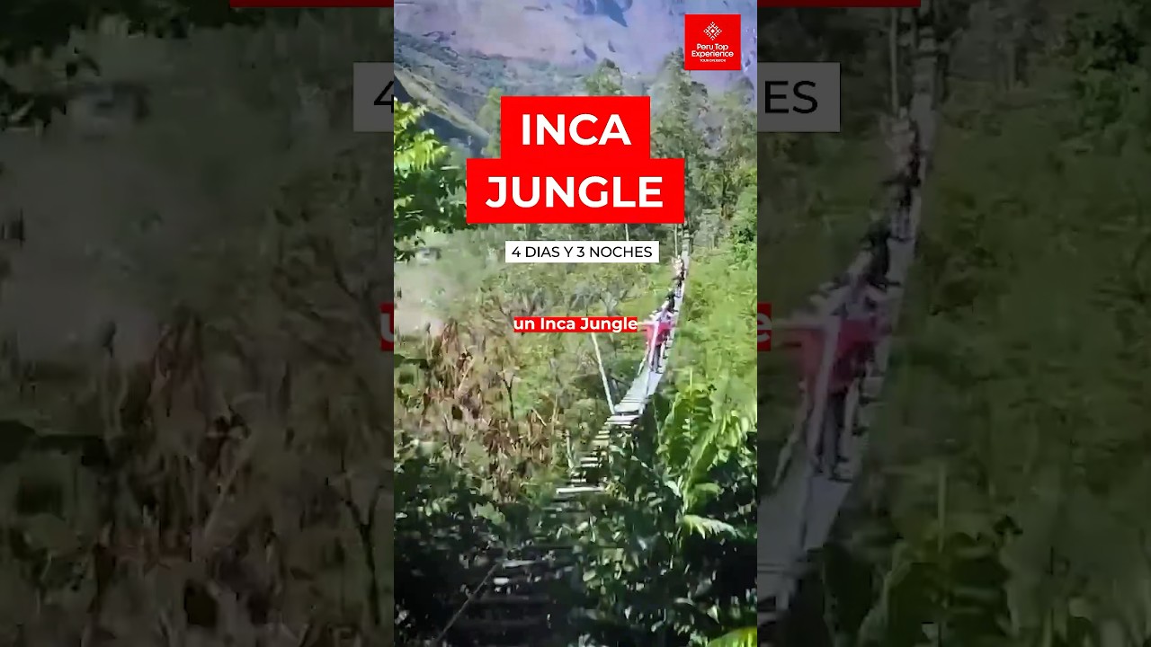 Inca Jungle - Una Aventura Increible 🚵🤩 | #travel #machupicchu #incajungle #shorts #fypシ