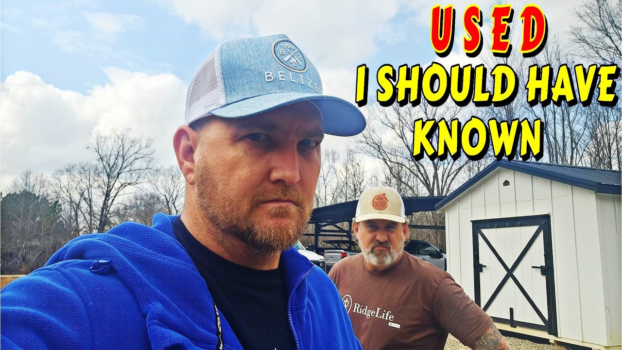 DIDN'T SEE THIS COMING |tiny house, homesteading, off-grid cabin build DIY HOW TO tractor tiny cabin