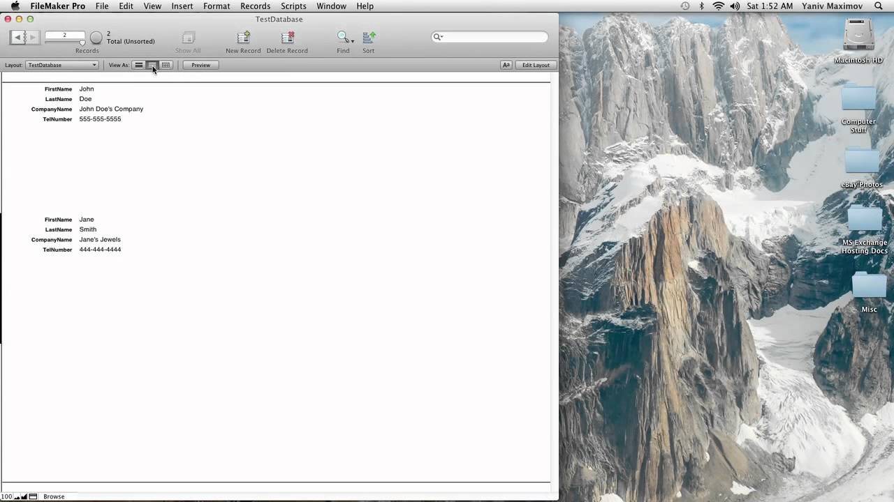 Creating a Simple Database Using FileMaker Pro 11