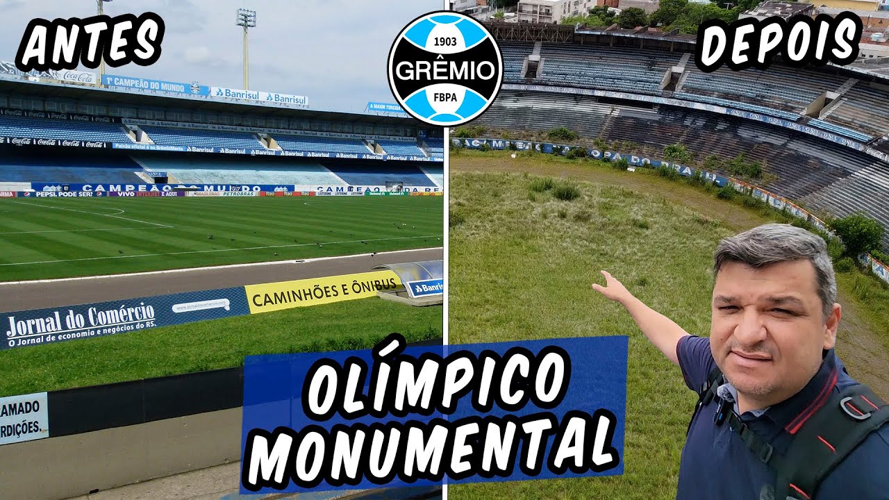 COMO ESTÁ O OLÍMPICO MONUMENTAL - ESTÁDIO ABANDONADO DO GRÊMIO
