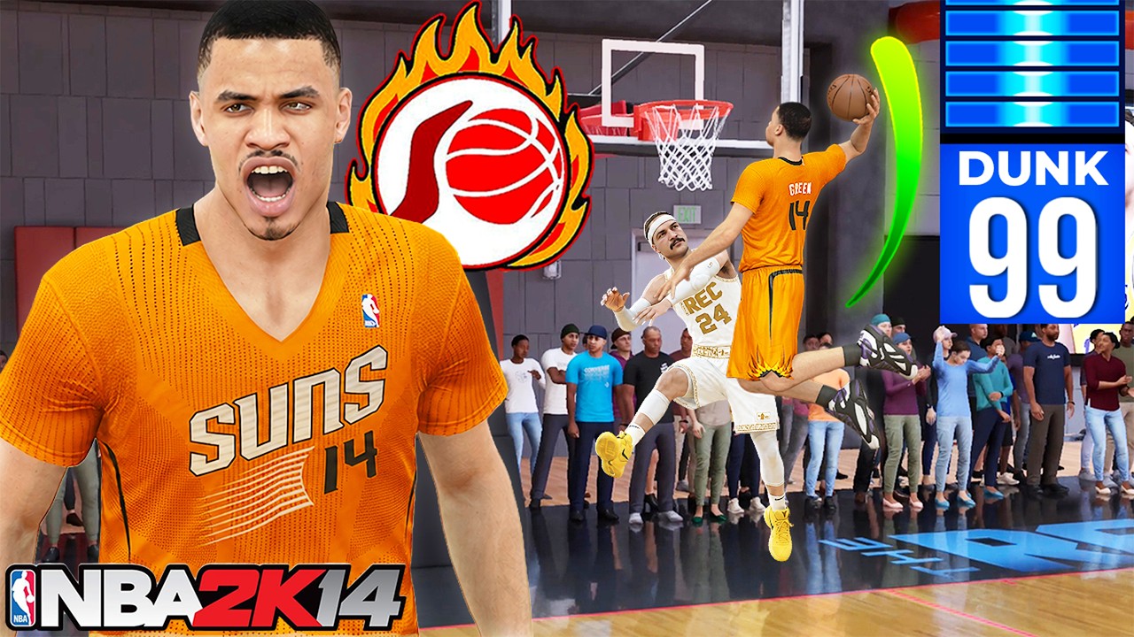 Сборка Джеральда Грина в NBA 2K14 с 99 данками &ndash; настоящая угроза в режиме случайного приема (NBA...