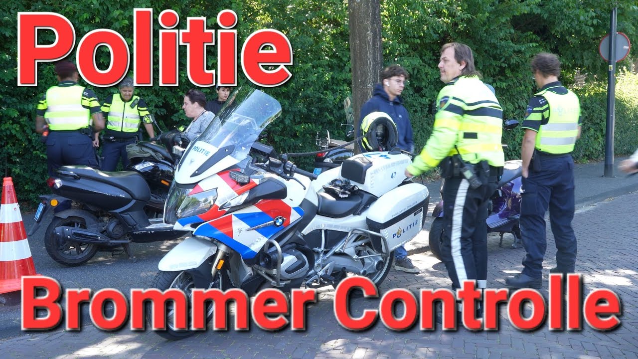 💥Politie💥 Grote brommer controlle lammenschansweg Leiden
