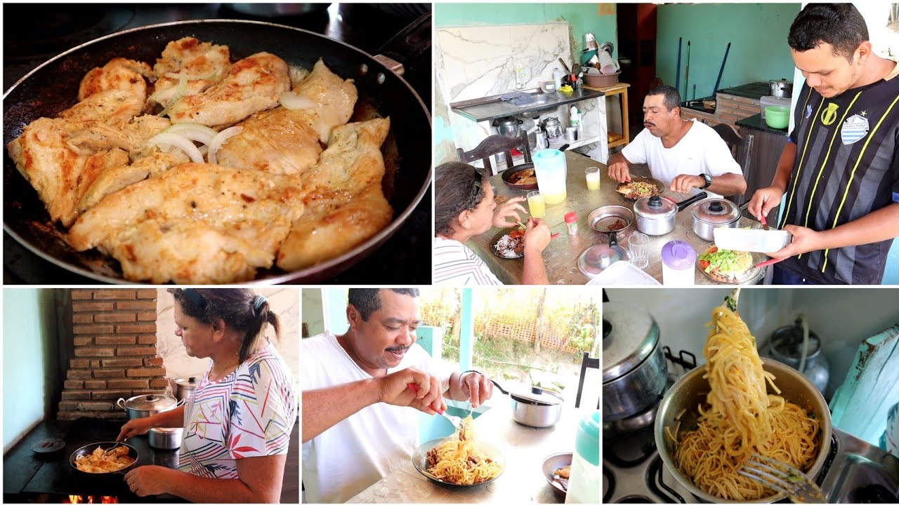 VIM AQUI ANUNCIAR PRA VOCÊS!!! ALMOÇO DO SÁBADÃO FILÉ DE FRANGO + SEGREDO PRA FAZER O MEU MACARRÃO😋