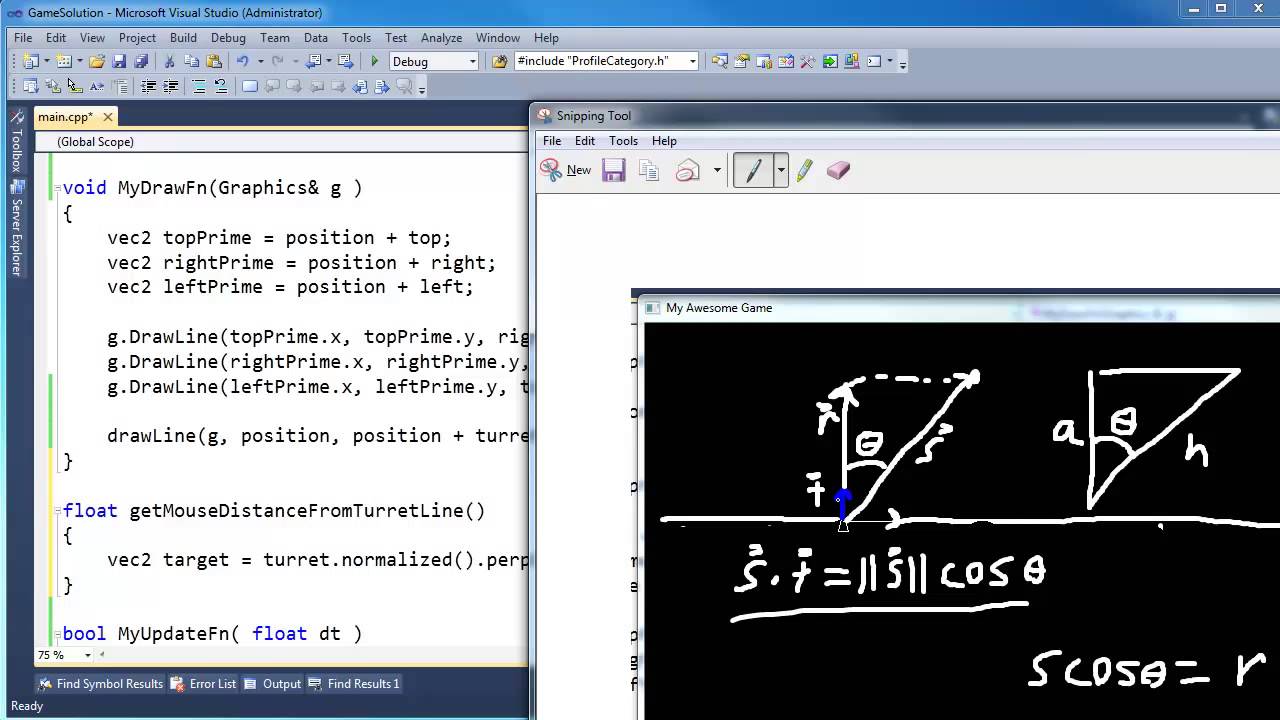 2- Calculating Distance From a Point To a Line - Code