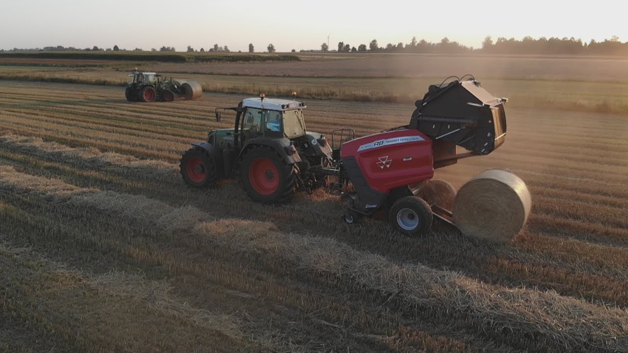 Żniwa 2022 z nowym nabytkiem Massey Ferguson RB 4160V XtraCut