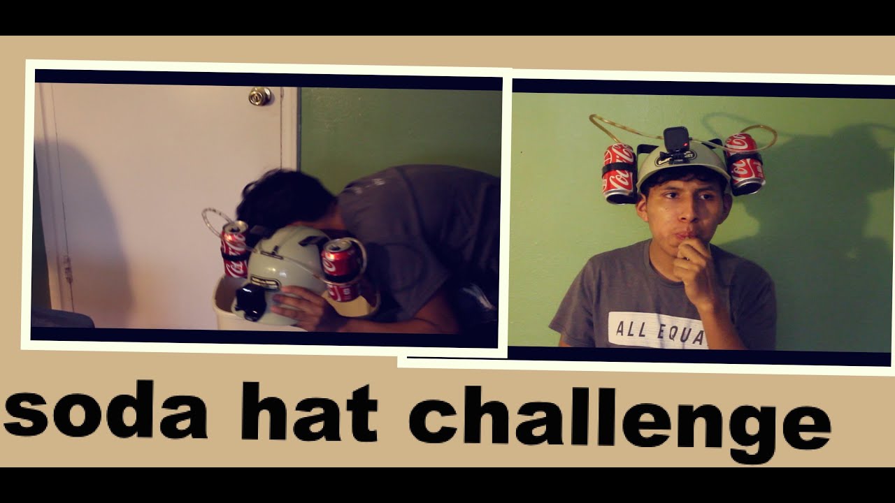 soda drink hat challenge !