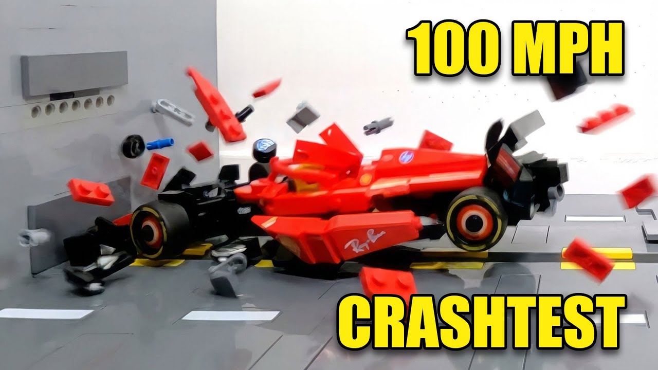 CAN LEGO F1 FERRARI SURVIVE 100 MPH CRASH?