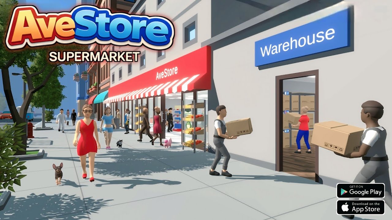 Геймплей симулятора супермаркета AveStore для Android