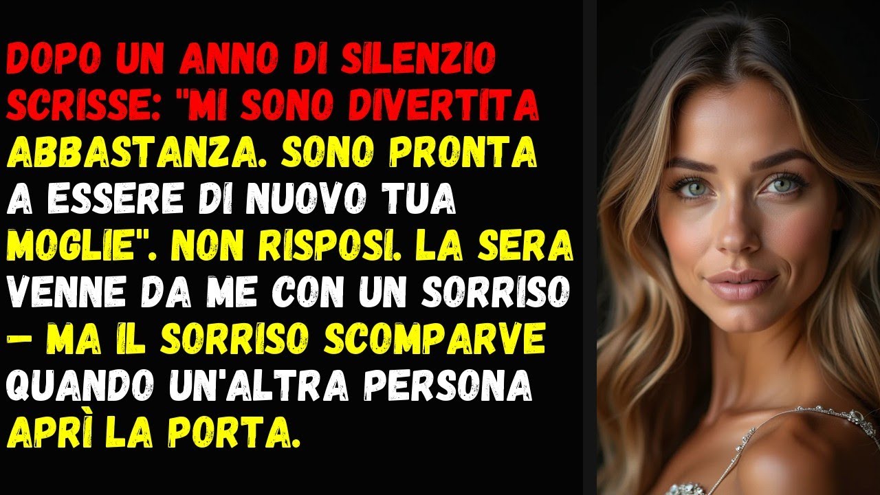 Dopo un anno di silenzio scrisse: 