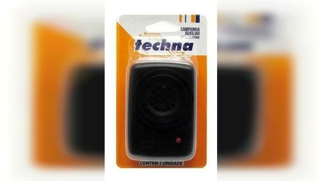Resenha: 2pcs Campainha Telefone Auxiliar Techna Aumenta Toque