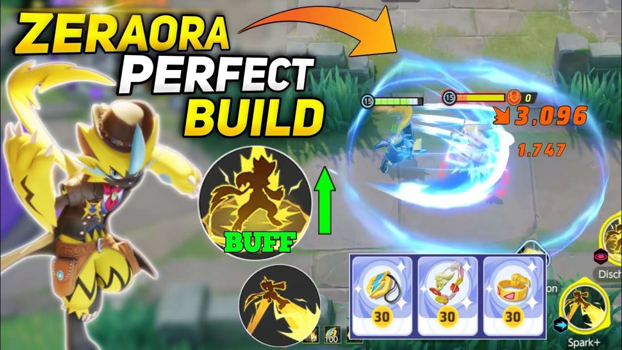 This is the Perfect One Shot Damage Build for Zeraora! Must try this build | Pokemon unite