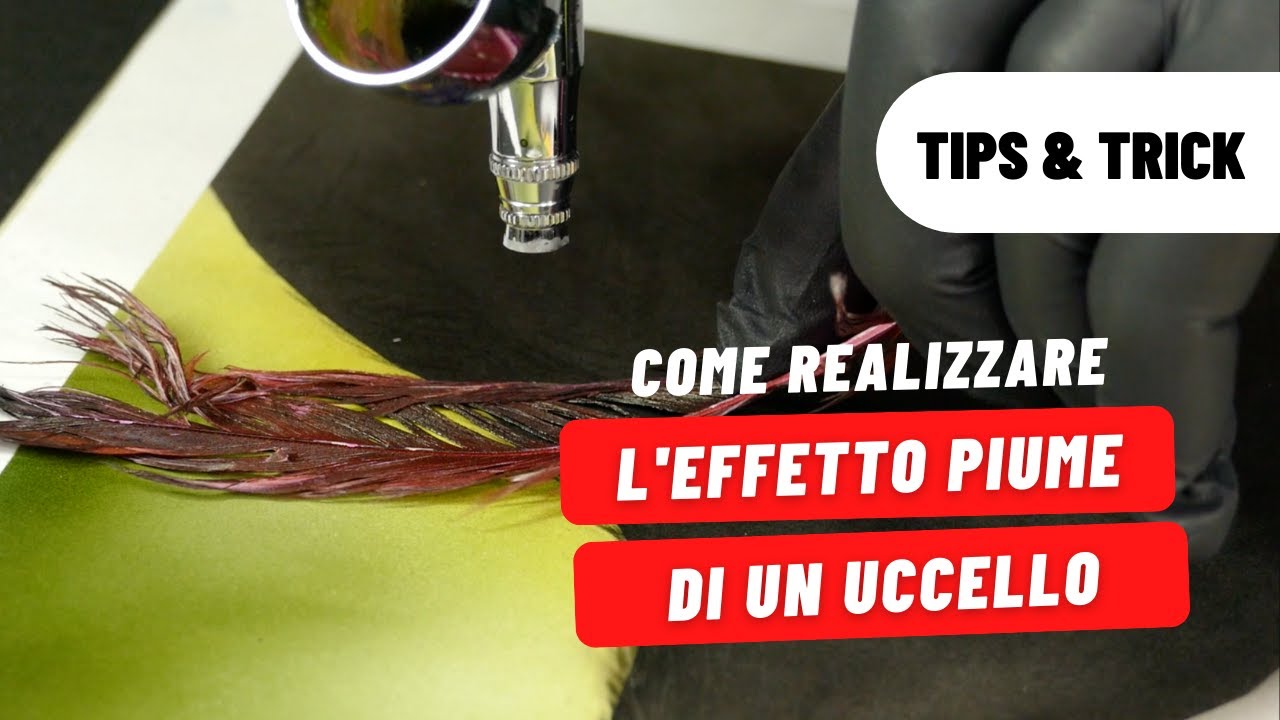 Come realizzare l'EFFETTO PIUME di un uccello con l'AEROGRAFO