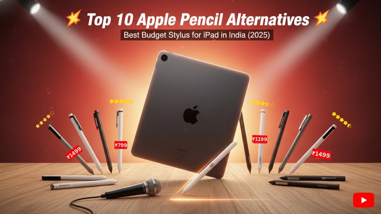 ✏️ Top 10 Best Apple Pencil Alternatives for iPad in India (2025) 💥