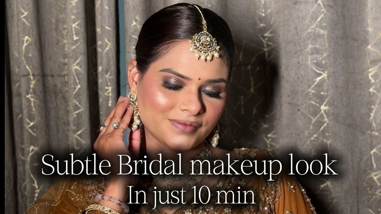 Bridal Makeup in Under 10 Minutes 💍✨ | Quick & Flawless Bridal Look Step by Step