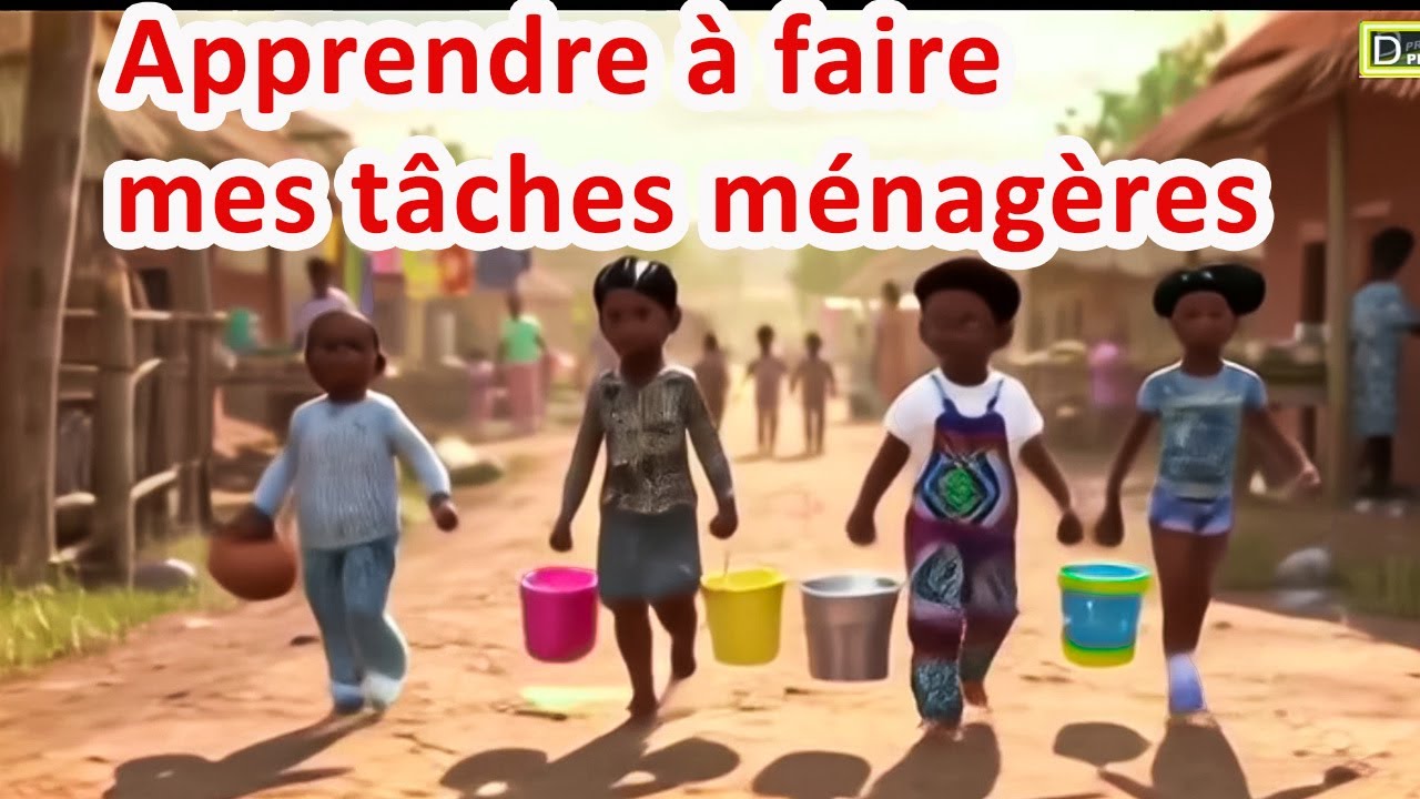 Apprendre à faire mes tâches ménagères | B'ANGEL FRANÇAIS | Comptines avec bebe kameni