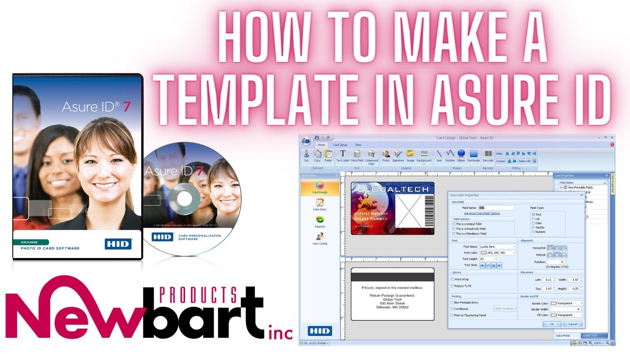 Creating a template with Asure ID