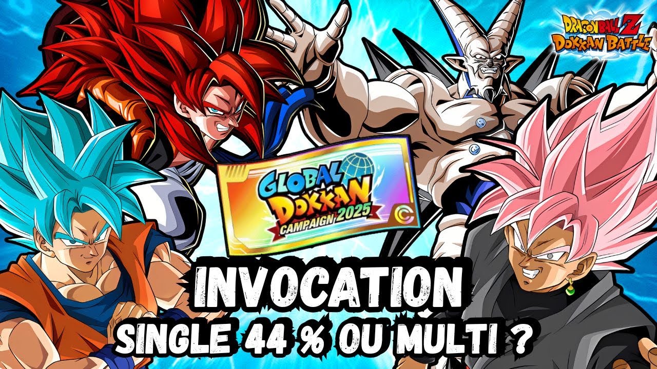 Choix DIFFICILE ? SINGLE à 44 % ou des MULTI invocation? Dokkan Battle.