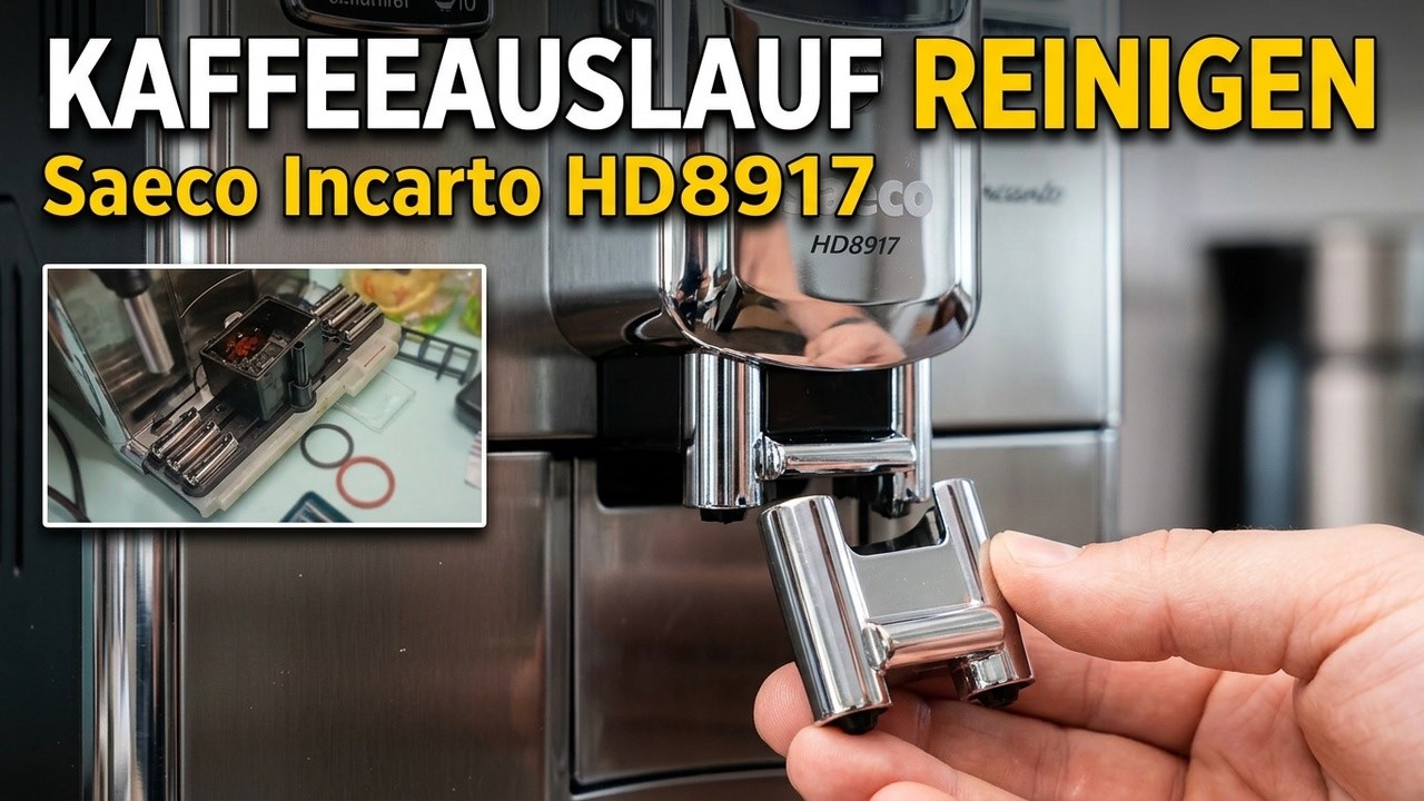 Saeco Incanto HD8917 Kaffeeauslauf Reinigen / Dispenser cleaning