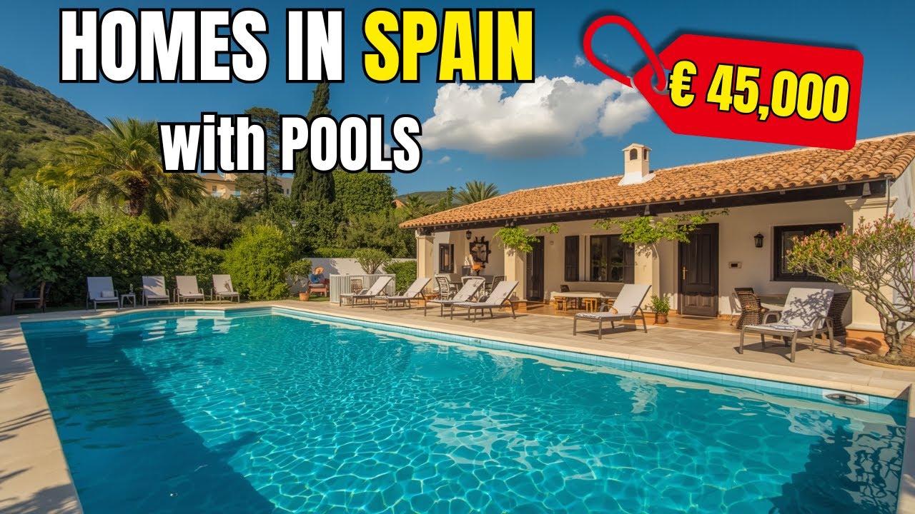 4 Affordable Properties with Pools in Spain 🇪🇸 (Andalucia) From &euro;45,000 | Move-In Ready!