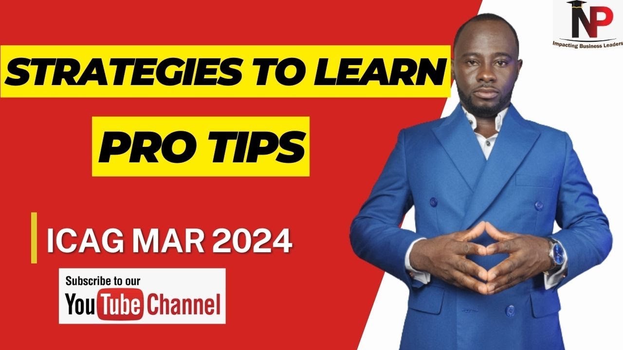 ICAG Lectures: How To Pass March 2024 Exams |ICAG |ACCA| CPA| CFA - Nhyira Premium
