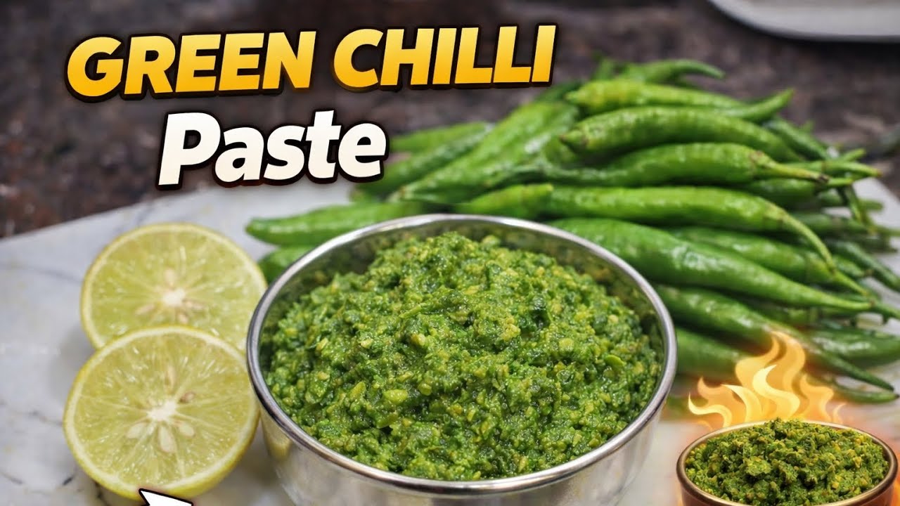 🤩Isko Banake Rkhlo  Bht Mazedaar Banega Har Ek Saln| Green Chillis Pest #Uniquekitchencorner126