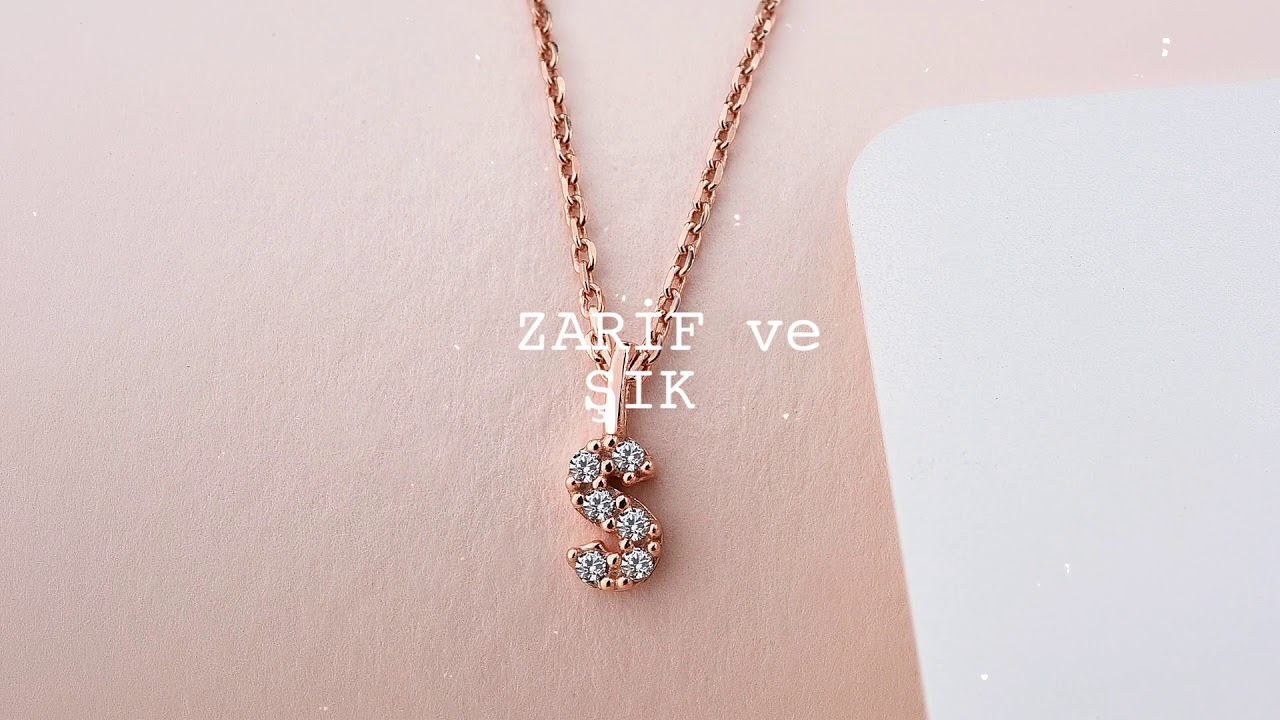 Jelux Silver Harfli Kolyeler
