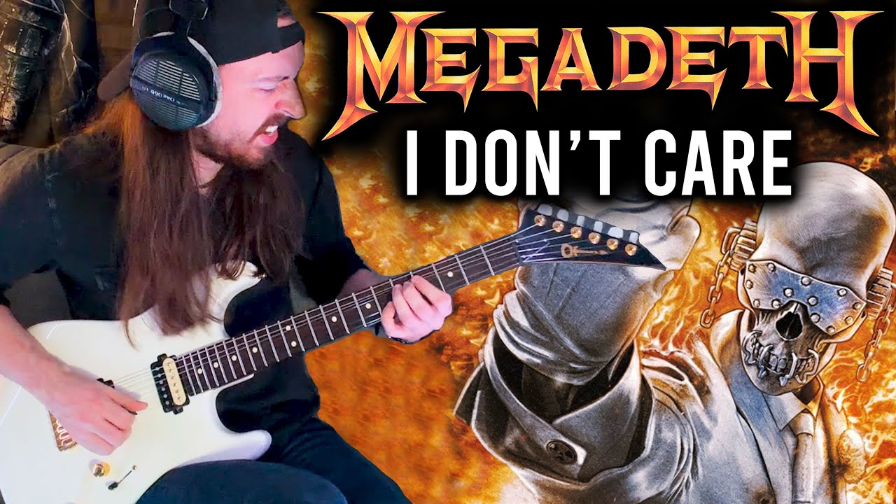 MEGADETH - I Don’t Care | Full Guitar Cover (WITH ALL SOLOS) *NEW SONG 2025*