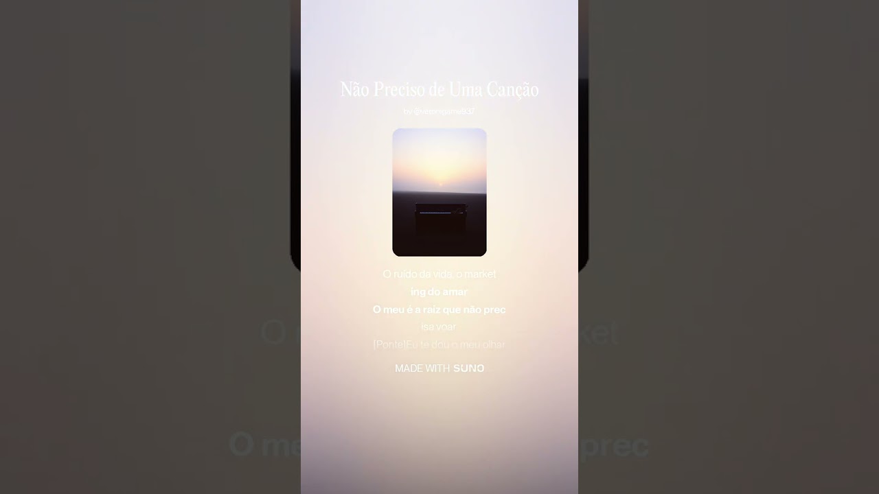Não Preciso de Uma Canção
