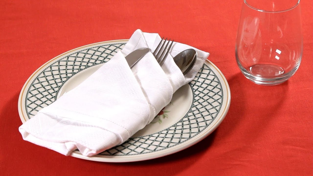 How to Fold a Napkin into a French Pleat | Napkin Folding