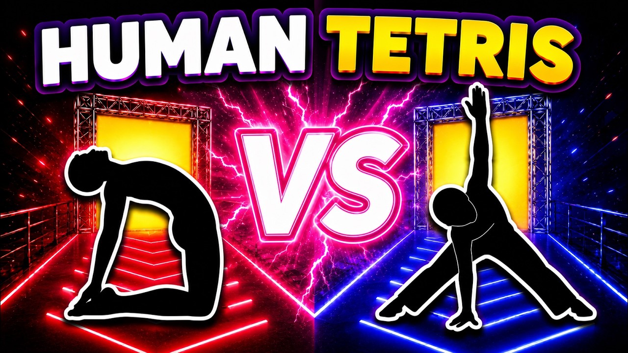 HUMAN TETRIS Versus | 💥2 Player PVP Battle | Immersive Interactive Warm-up