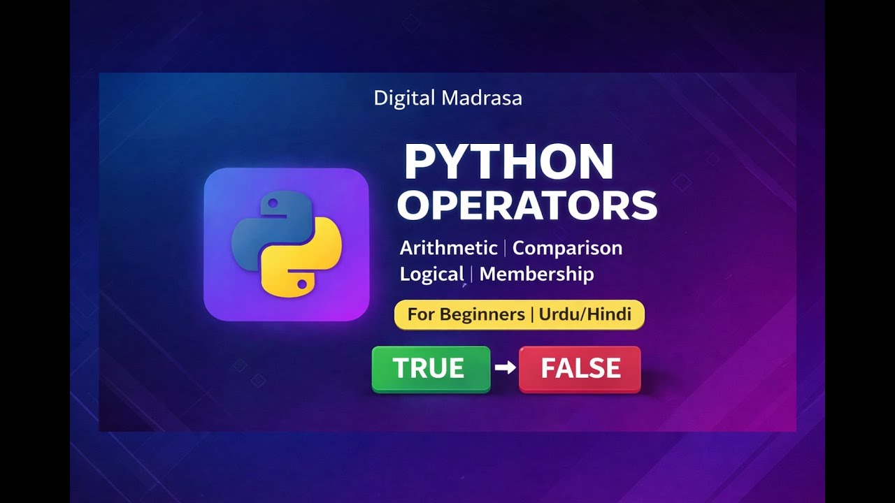 Python Operators Explained | Arithmetic, Comparison, Logical & Membership    #Python#PythonOperators