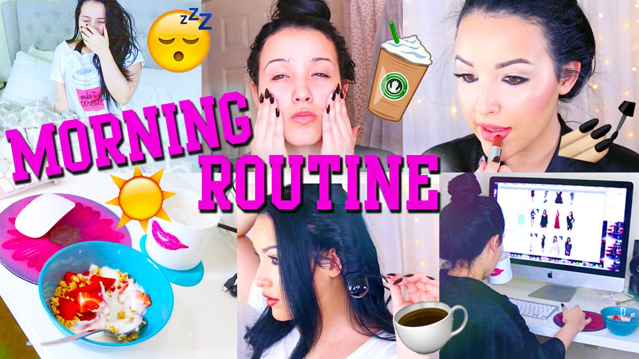 Morning Routine 2015 | Skincare, Food, & Makeup ♡
