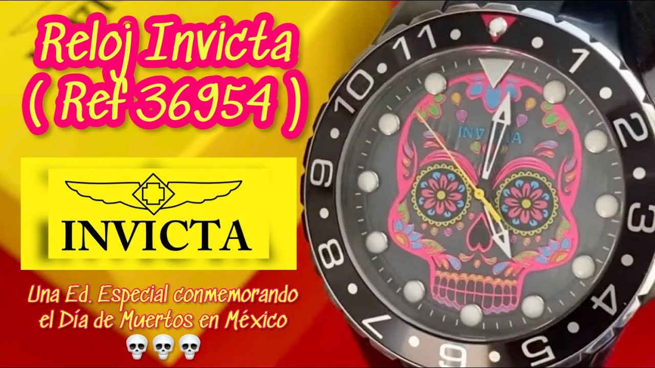 Invicta 36954, un reloj con motivo del D&iacute;a de Muertos!!! 💀💀💀