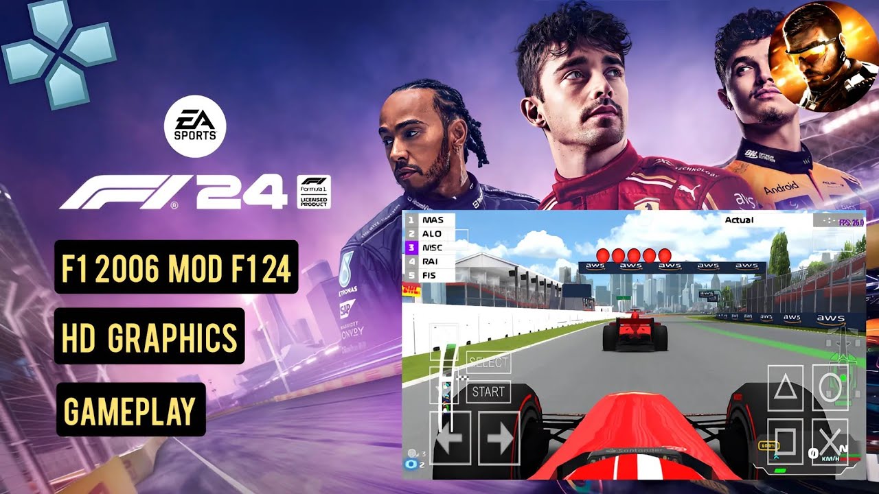 F1 2006 MOD F1 2024 PPSSPP | IN&Iacute;CIO DE GAMEPLAY | CONFERINDO O JOGO DUBLADO EM PORTUGU&Ecirc;S 