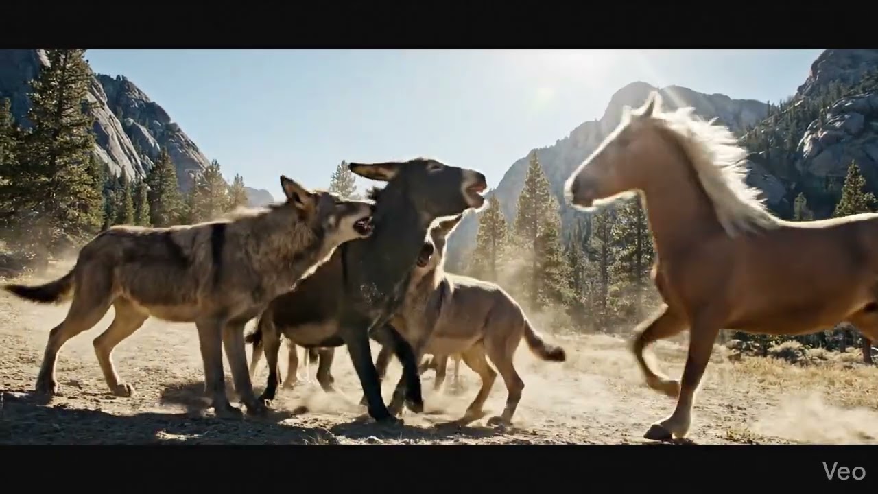 The horse helped the wolves