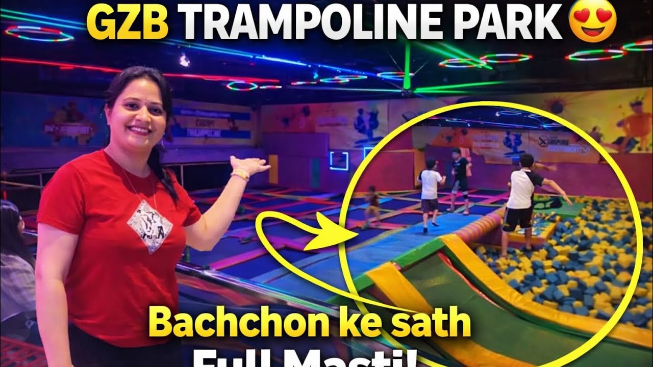 Aaj gyeGhaziabad के The Opulent Mall😍||हमने SkyJumper Trampoline Park में मस्ती की||viral#SmartyAadu
