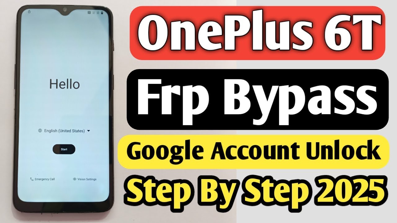 OnePlus 6t FRP Bypass | OnePlus 6t Google Account Unlock | OnePlus 6t FRP Bypass Without PC | FRP
