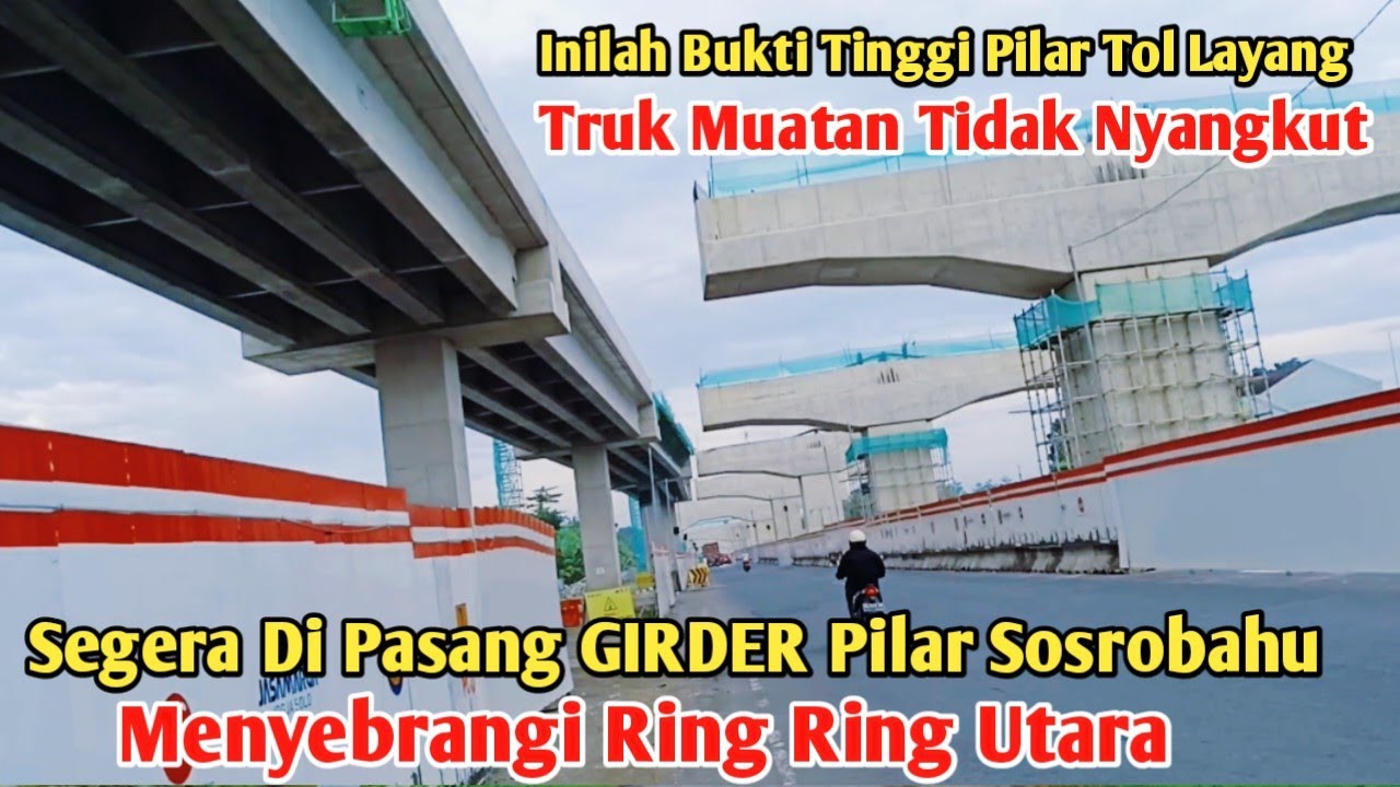 PILAR SOSROBAHU SEGERA DIPASANG GIRDER MENYEBRANG RING ROAD UTARA TOL LAYANG TOL JOGJA SOLO